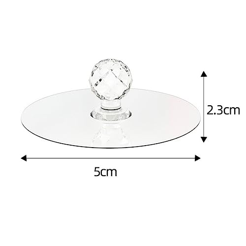 BUFFER® 2 Adet Kristal Kendiliğinden Güçlü Yapışkanlı Kulp Askısı Tutma Kolu