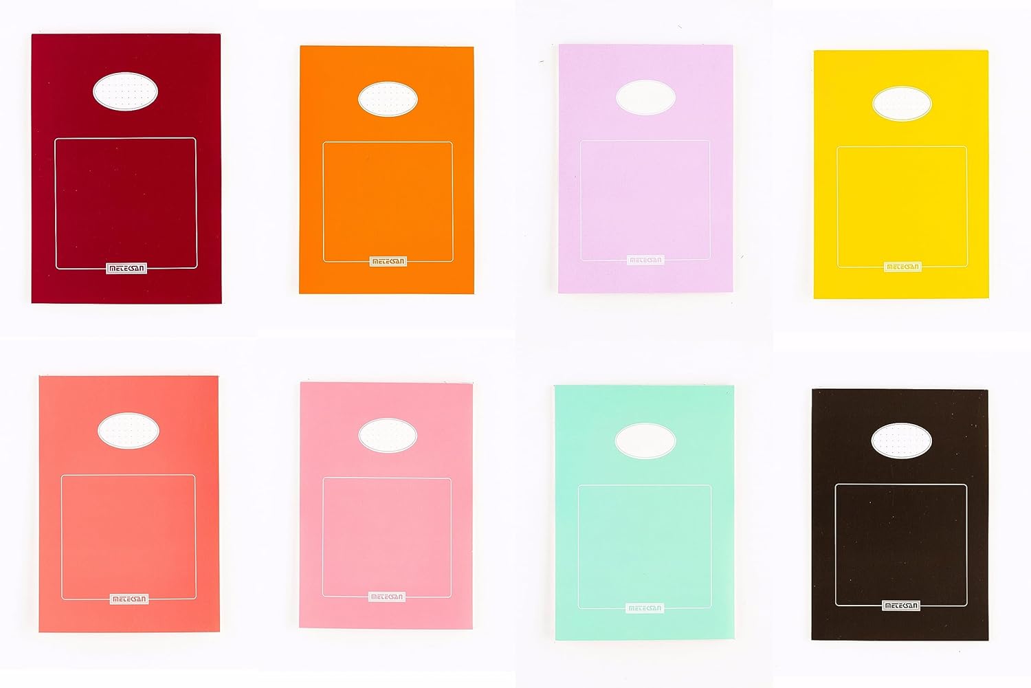 Meteksan A5 Renkli Bloknot 50 Yaprak, Noktalı 8'li Paket, Renkli