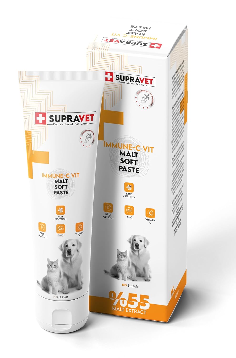 Supravet Immune C Kedi ve Köpek Bağışıklık Güçlendirici Malt Paste 100 Gr