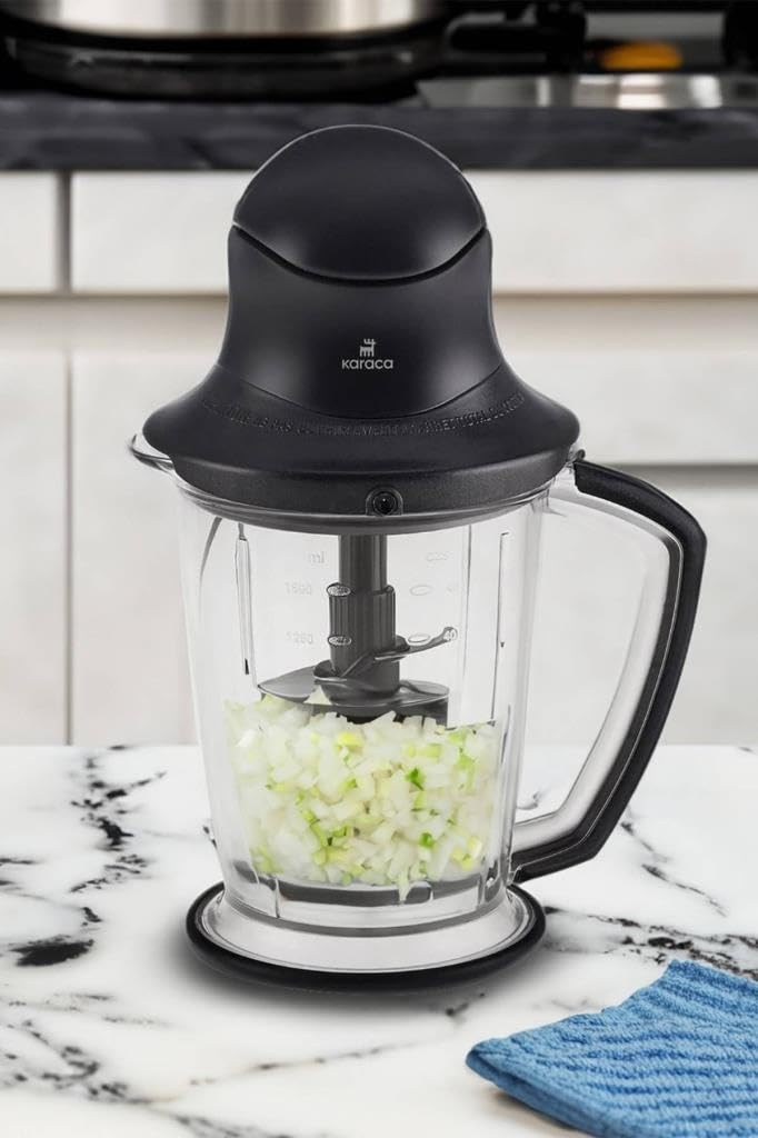 Karaca Multi XXL Doğrayıcı 1000 W, Shiny Black