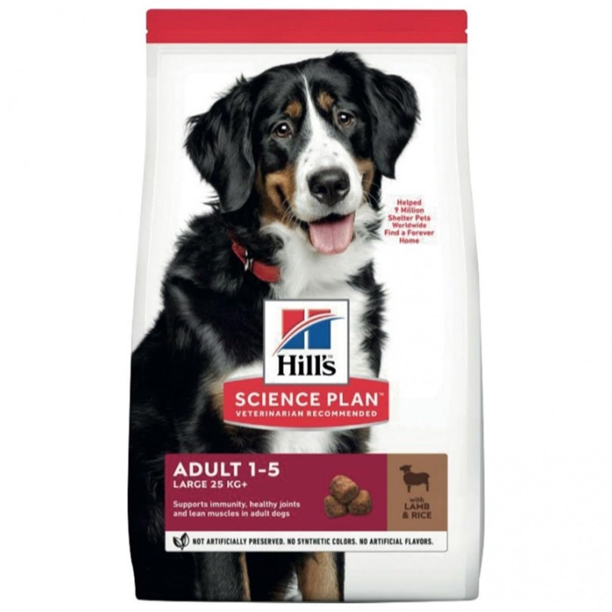 Hill's Science Plan Yetişkin Büyük Irk Kuzulu & Pirinçli Köpek Maması 12 + 2 Kg