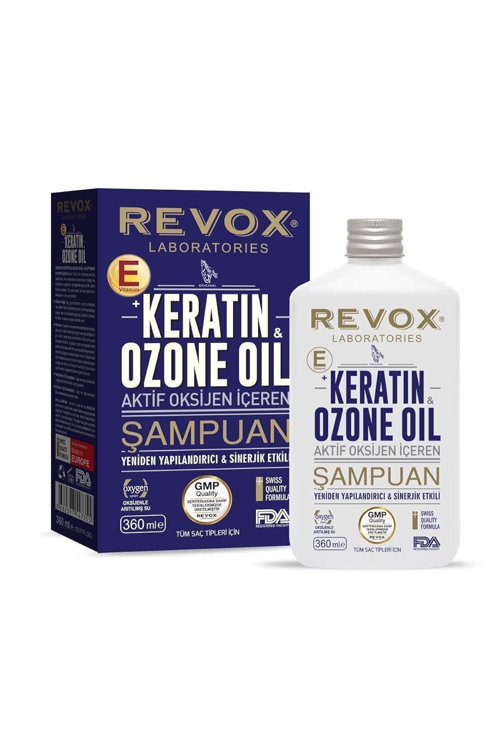 REVOX Keratin & Ozone Şampuan 360 ml