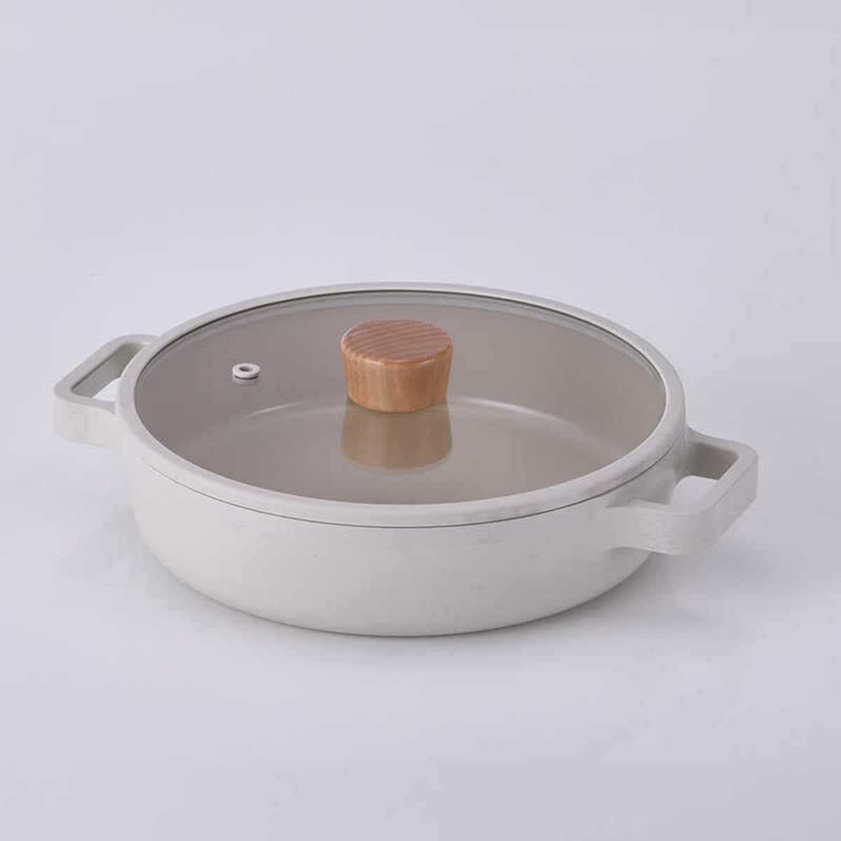 Neoflam D-neof226l Fıka Cam Kapaklı Alumınyum Sıg Tencere 26 Cm Be