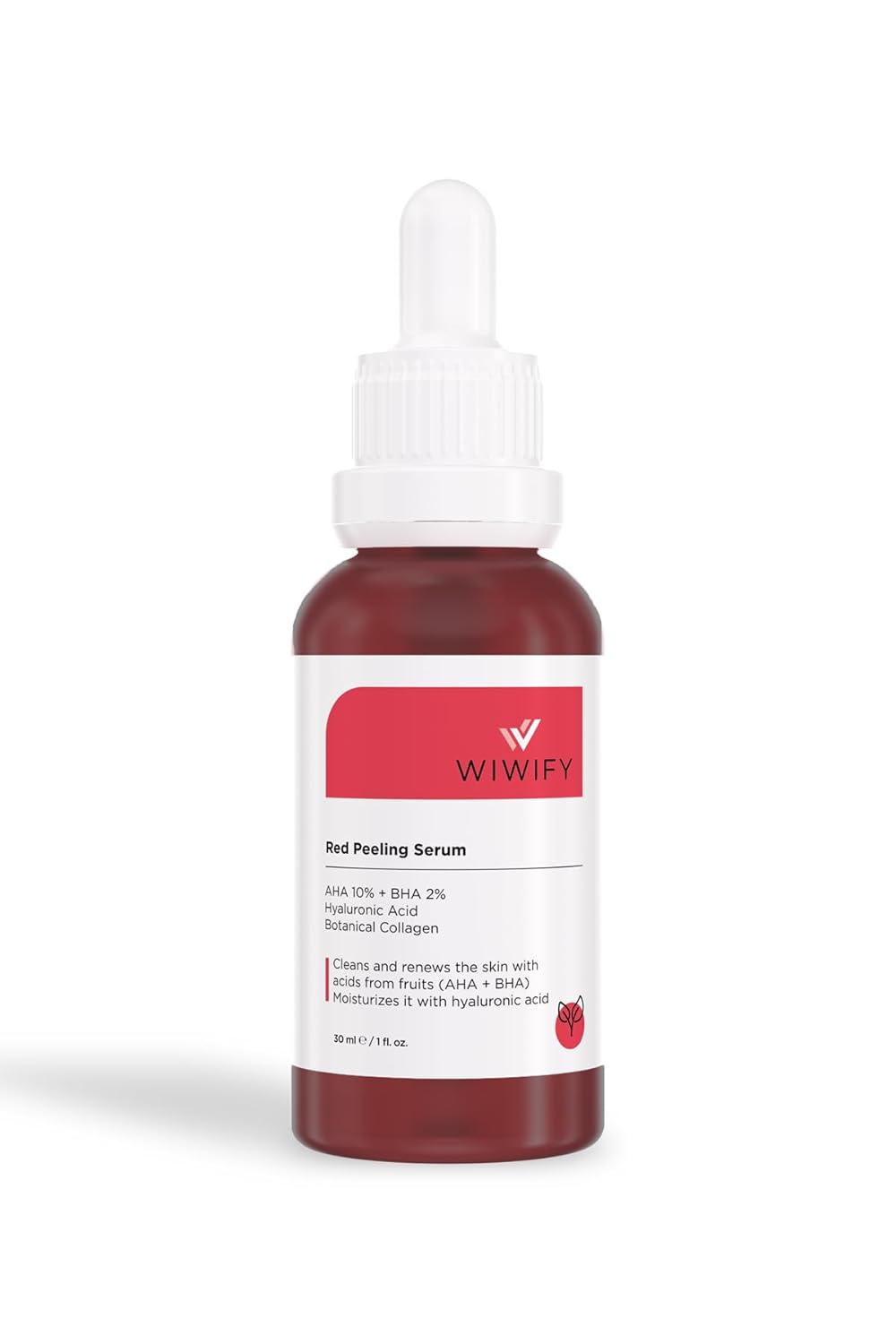 WIWIFY Gözenek Sıkılaştırıcı Akne Karşıtı Yenileyici Botanikal Kolajen Peeling Serum (aha10% + Bha2%) 30 Ml RED PEELING SERUM