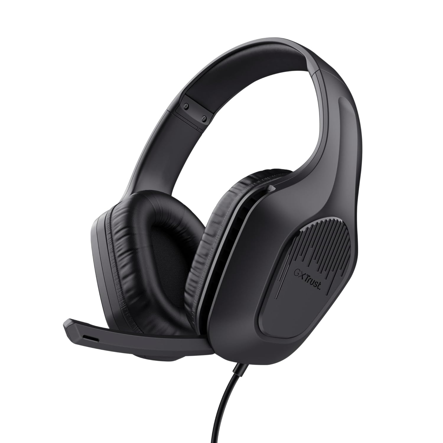Trust Gaming GXT 415 Zirox Hafif Oyun Kulaklıkları, PC, Xbox, PS4, PS5, Switch, Mobil Bilgisayar, 3,5 mm Bağlantı, Katlanabilir Mikrofon, Kablolu Kulaklık 2 m Üstü Kulak Üstü Siyah