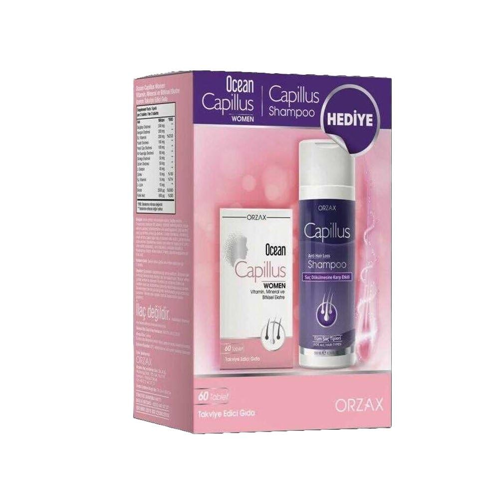Ocean Capillus Women 60 Tablet + Capillus Shampoo 200 ml Hediye