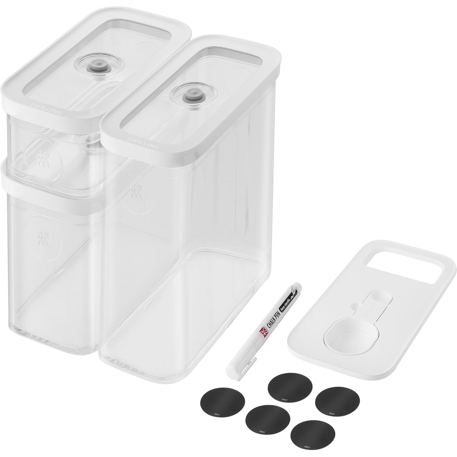 ZWILLING Fresh & Save CUBE Saklama Düzenleyici, 5 Parçalı Orta Set, Kiler Düzenleyiciler ve Depolama