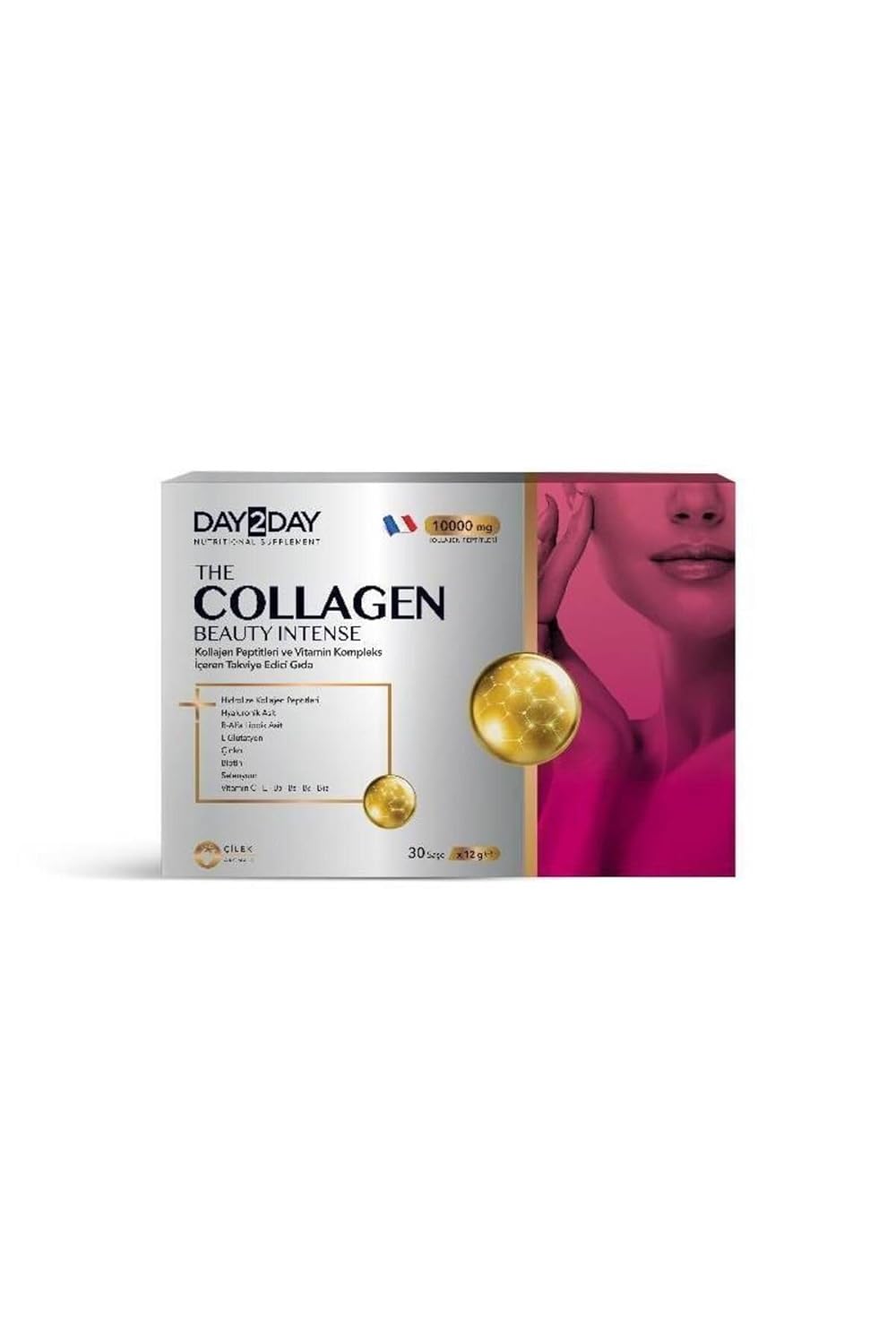DAY2DAY The Collagen Beauty Intense Çilek 30 Şase + The Colagen Beauty Mango Likit Tüp 14'lü Hediye