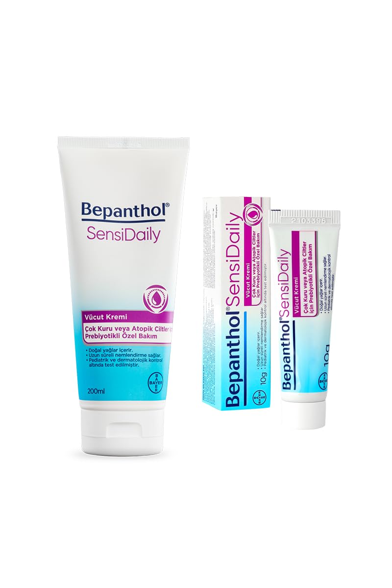 Bepanthol Sensidaily 200 ml + 3 Adet Seyahat Boy 10 gr Hediyeli