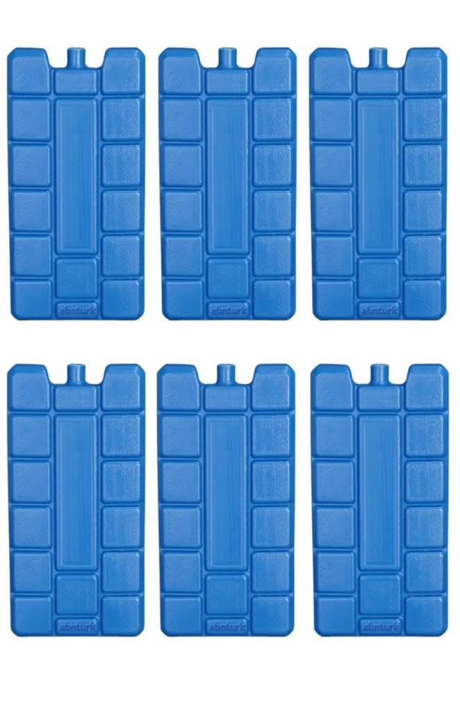 6 Adet Akü Extra Soğutma Özellikli Jel Sıvılı 400ml Kaset Termos Buz Aküsü 60 Saat Koruma CE Belgeli