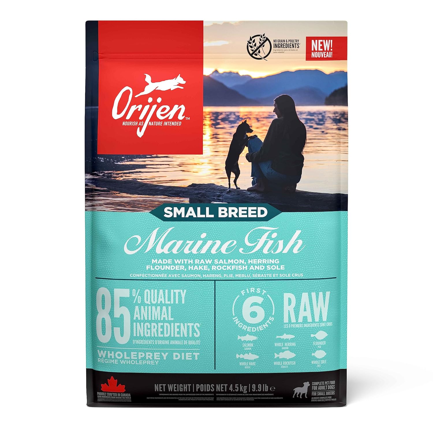 Orijen Small Breed Marine Fish 4,5 kg- Küçük Irk Yetişkin Köpekler İçin