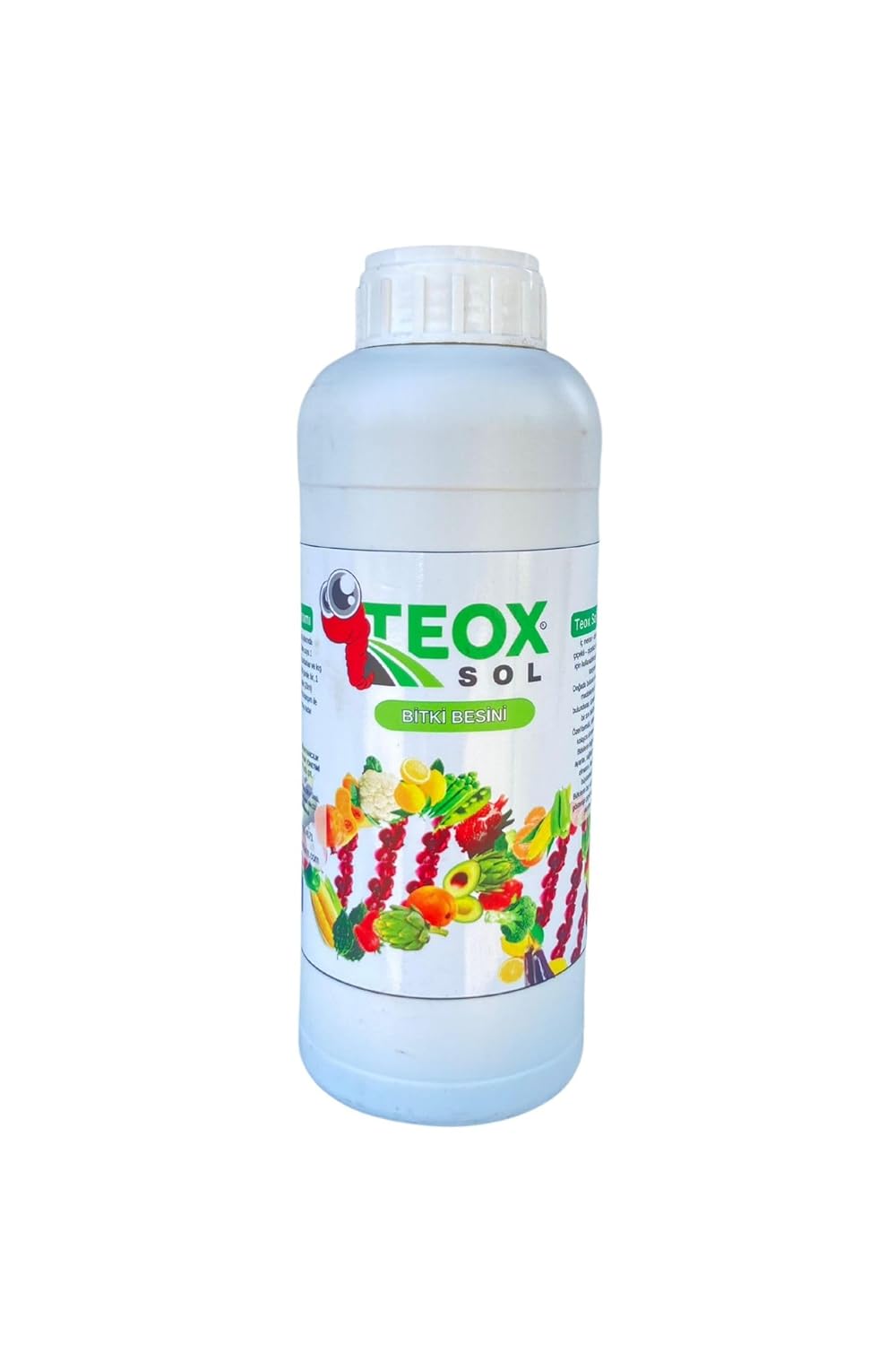 TeoxSol Bağ, Bahçe, Sebze, Meyve, Tüm Bitkiler İçin Solucan Gübresi 1 Litre