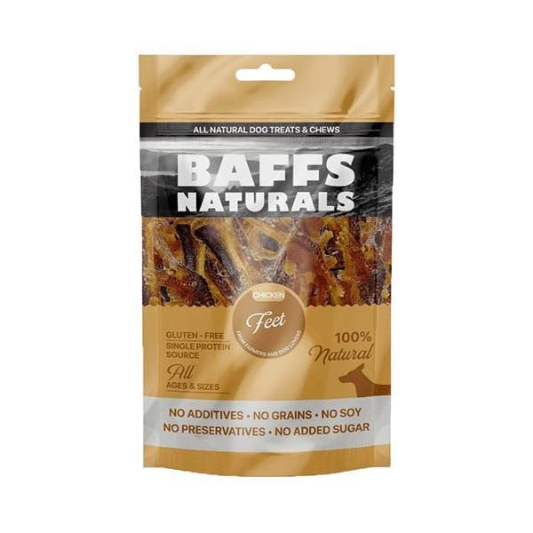 Baffs Naturals Tavuk Ayak%100 Doğal Köpek Ödül Maması 100 gr