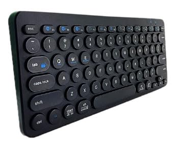 Coverzone B380 Bluetooth Bağlantılı İnce Ergonomik Tasarım IPad İle Uyumlu Taşınabiilir Telefon Tablet İçin Türkçe Q Bluetooth Bağlantılı Klavye Siyah Renk