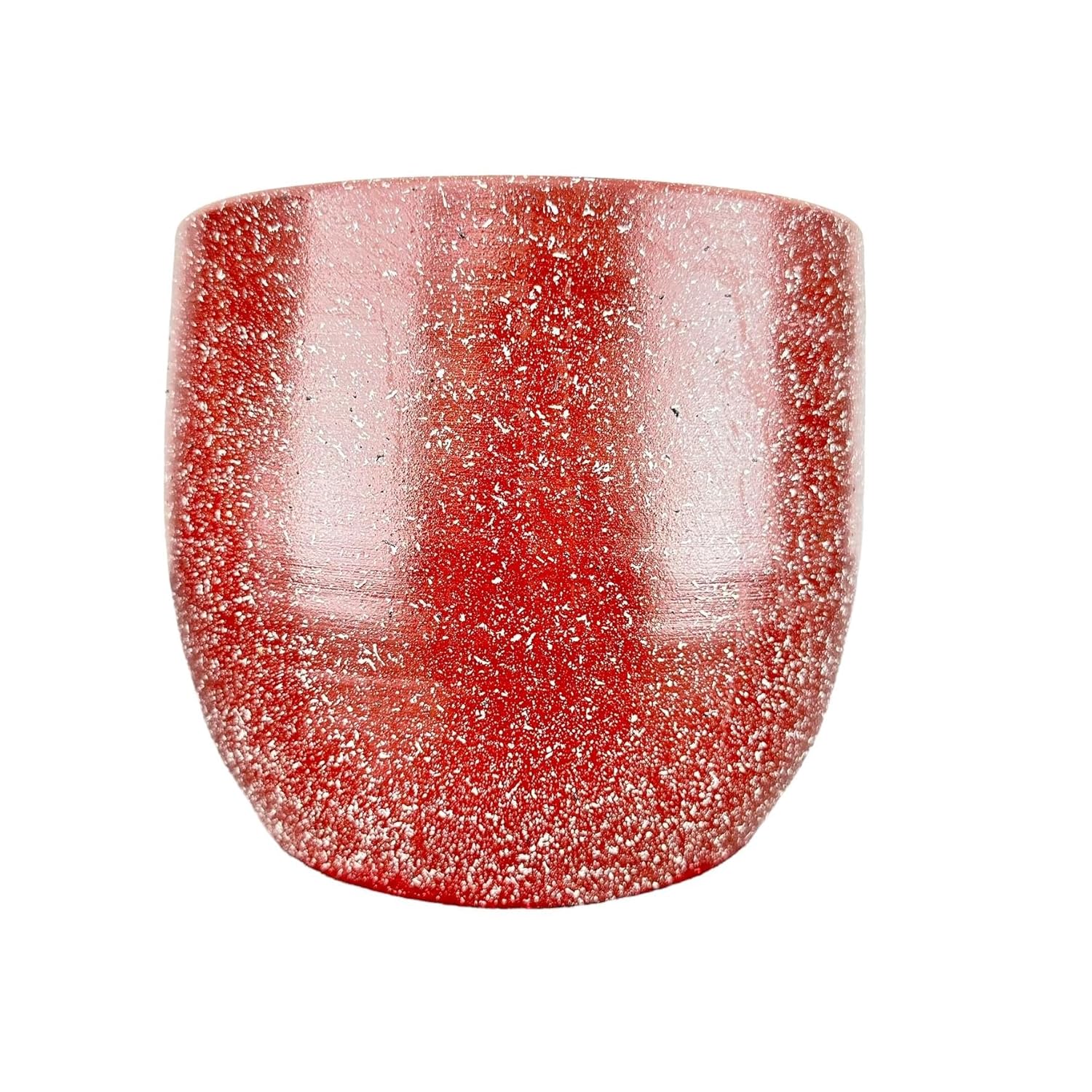 Bitki Tasarımı Ev Dekorasyon Aksesuar Bordo Granit Toprak Saksı Saksılık Salon Çiçeklik - 19 CM