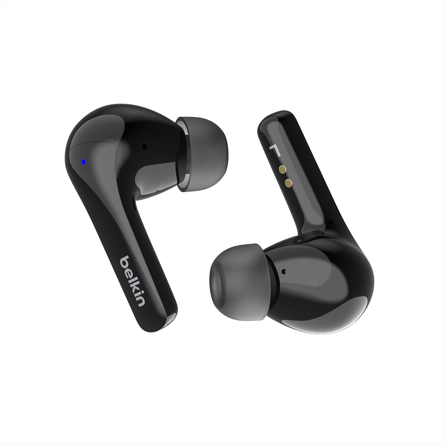 Belkin SoundForm™ Motion True kablosuz kulak içi kulaklık, gürültü önleme, kablosuz şarj kılıfı, 2 mikrofon, IPX5 koruma sınıfında su sıçramasına karşı koruma, iPhone, Samsung için Bluetooth kulaklık,