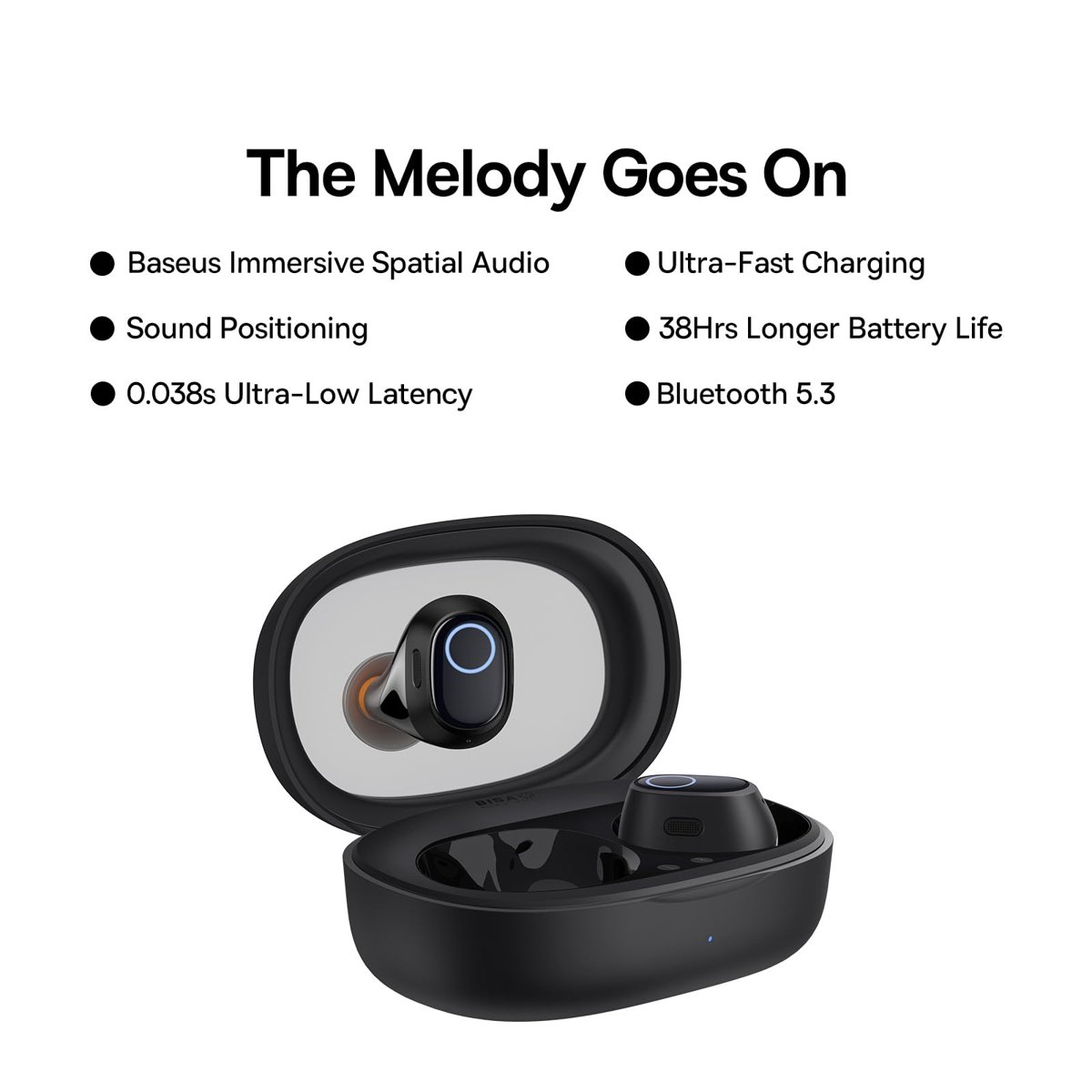 Baseus WM03 Bowie True Wireless Bluetooth Kulaklık-Siyah