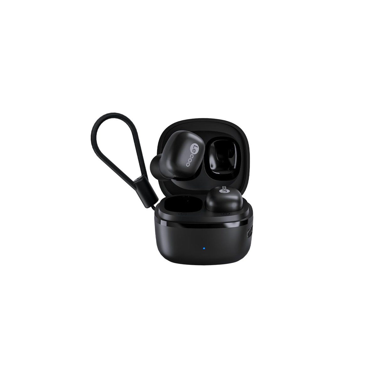 Lecoo EW300 Kablosuz Bluetooth 5.3 TWS Kulak İçi Kulaklık - 20 Saate Kadar Dinleme, Hafif, Su Sıçramasına ve Toza Karşı Dayanıklı, Spor, İş, Oyun için, 15m Kullanım Alanı, Kulak İçi Kulaklık Siyah