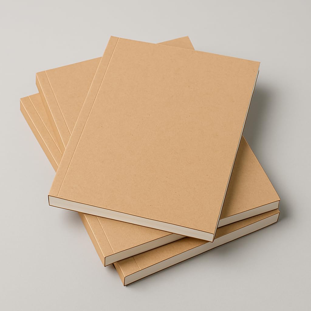 Fark Tanıtım Amerikan Ciltli, A5 Noktalı Not Defter, 64 Yaprak, 90 gr. Ivory Kağıt, Ofis İçin İdeal, Plan (Kraft Kapak)