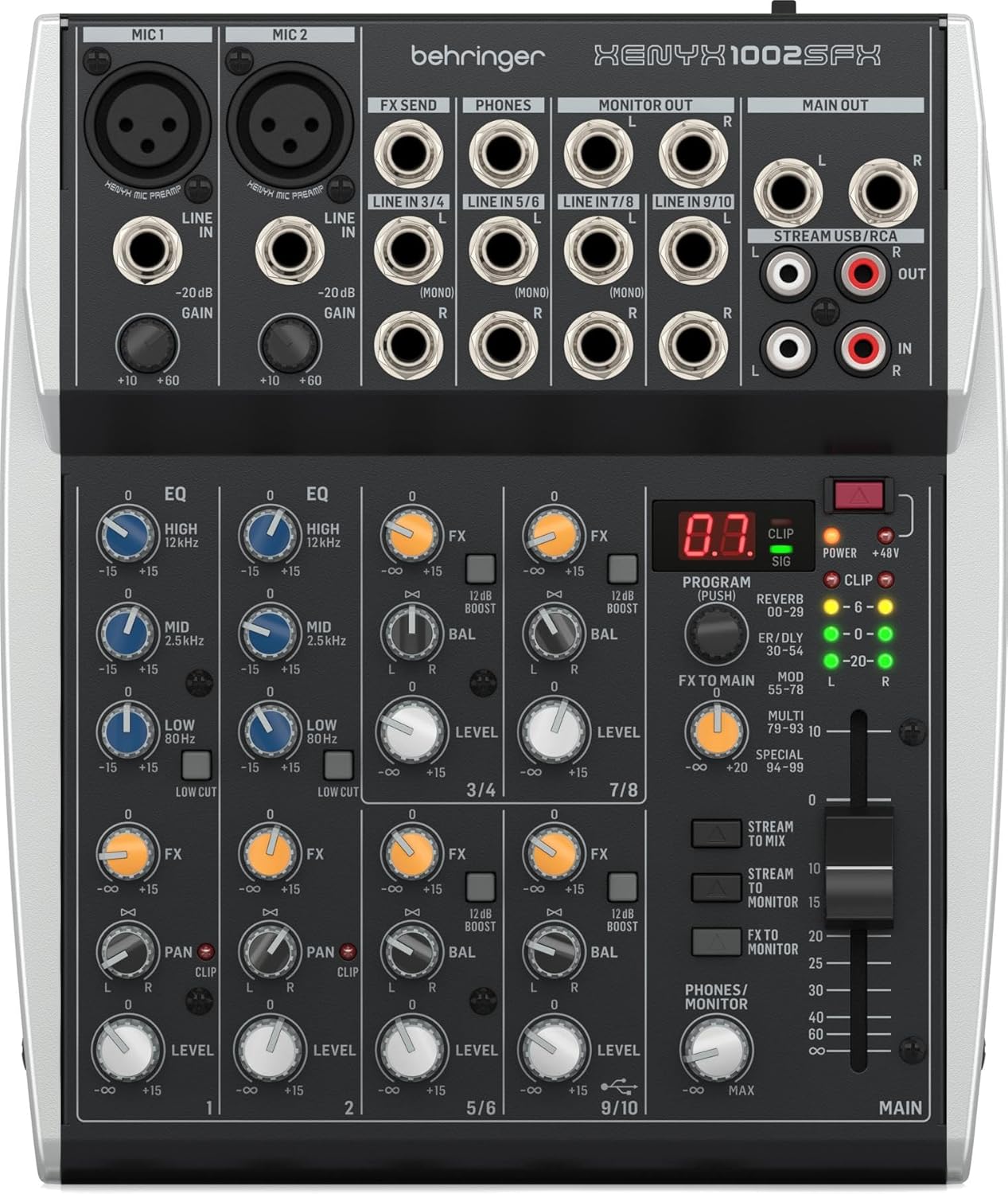 Behringer 1002SFX Analog Efektli Mikser (Canlı Yayın Mikseri)