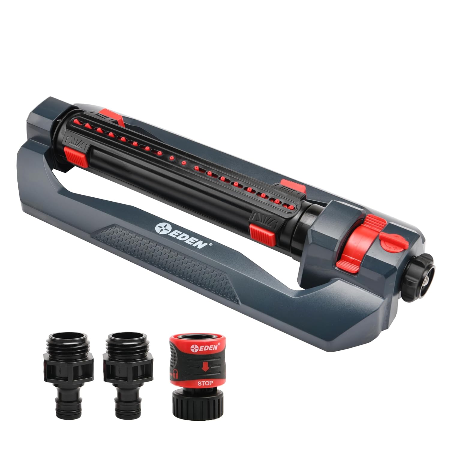 Eden Büyük Avlu ve Çim için 3 Yollu Turbo Salınımlı Yağmurlama W/Hızlı Bağlantı Başlangıç Seti - 4.000 metrekareye kadar Kapaklar (Model # 94094)