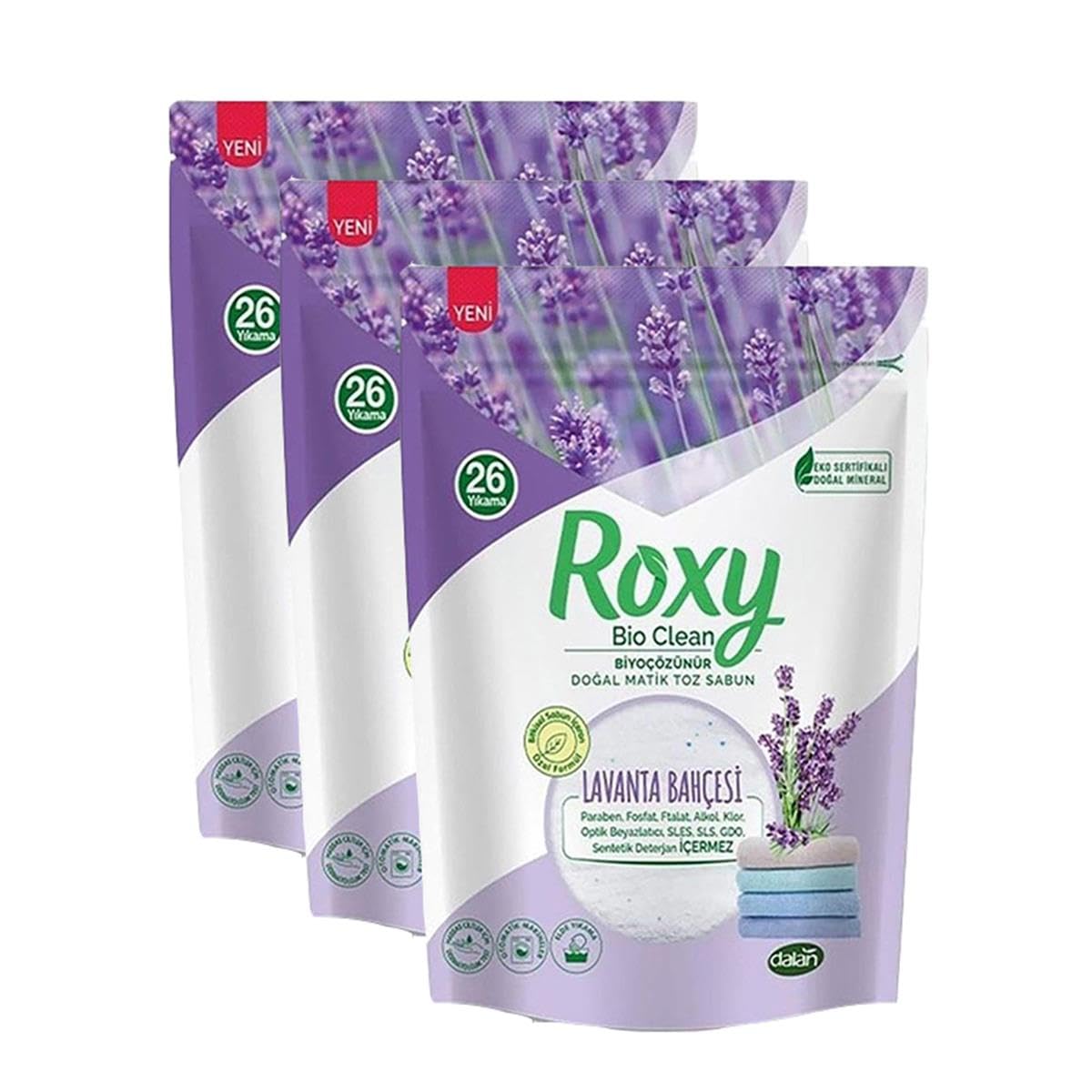 Dalan Roxy Matik Toz Sabun Lavanta 800 gr x 3 Adet