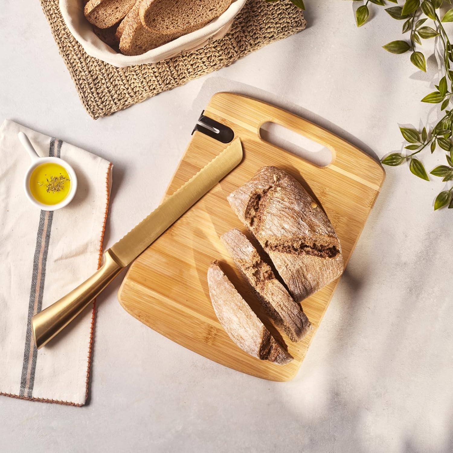 Emsan Bambu Argus Bileyicili Kesme Tahtası