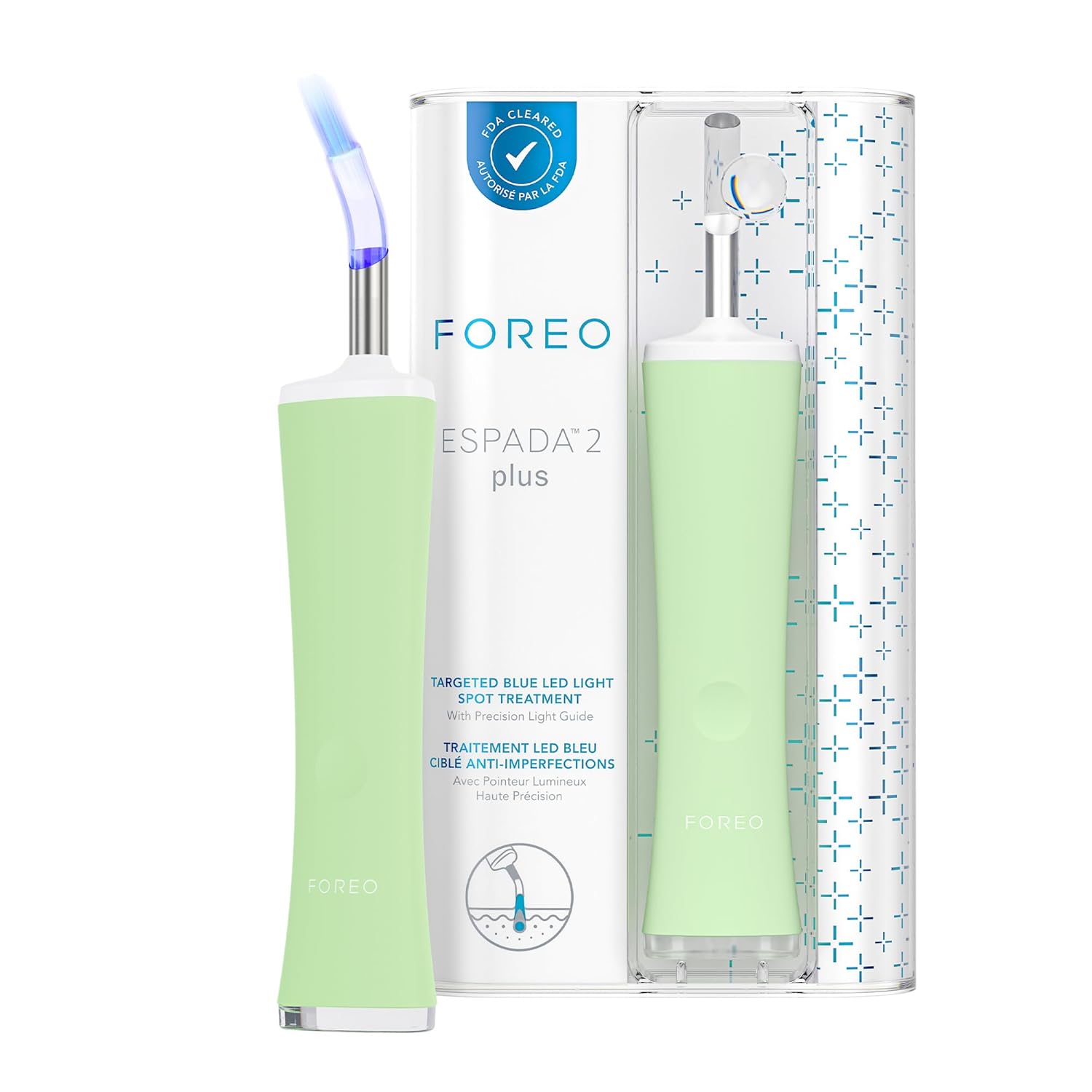 FOREO ESPADA 2 plus Hassas Hedefleme Leke Karşıtı Cihaz - Leke Tedavisi için Cilt Bakım Cihazı - Tıbbi Sınıf Silikon - Yüz için Leke Tedavisi - Berrak Cilt