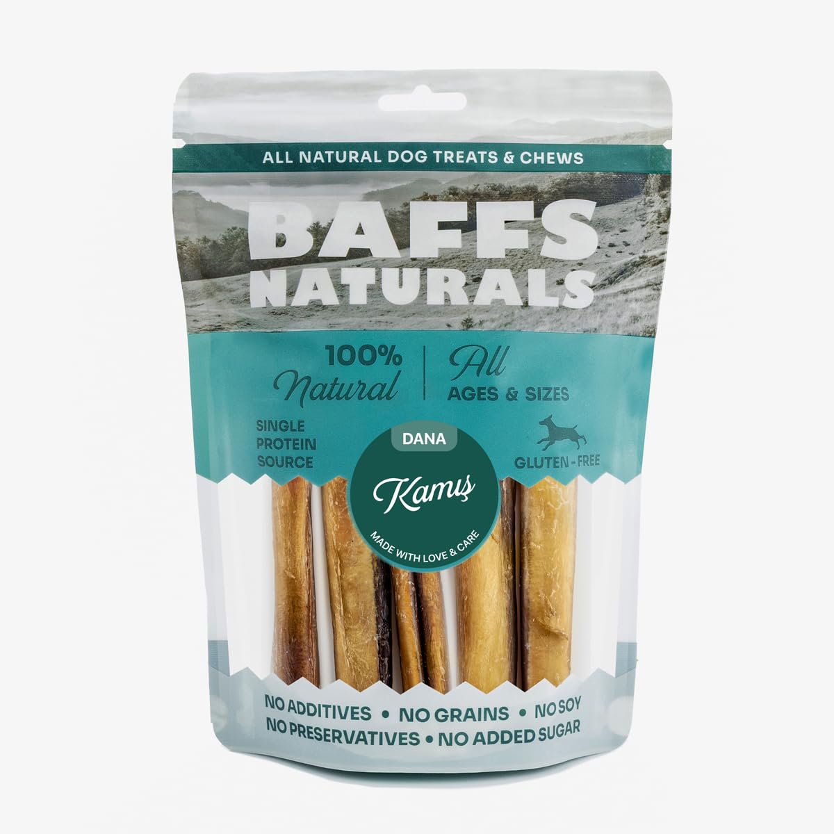 Baffs Naturals Dana Kamış 100% Doğal Köpek Ödül Maması (100 gr)