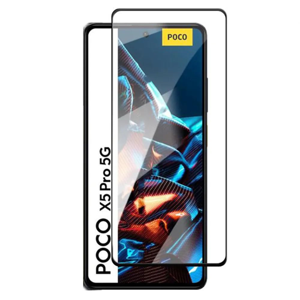 Enfein Xiaomi Poco X5 Pro 5g İle Uyumlu Ekran Koruyucu Temperli 5d Çerçeveli Full Cam Tempered Glass