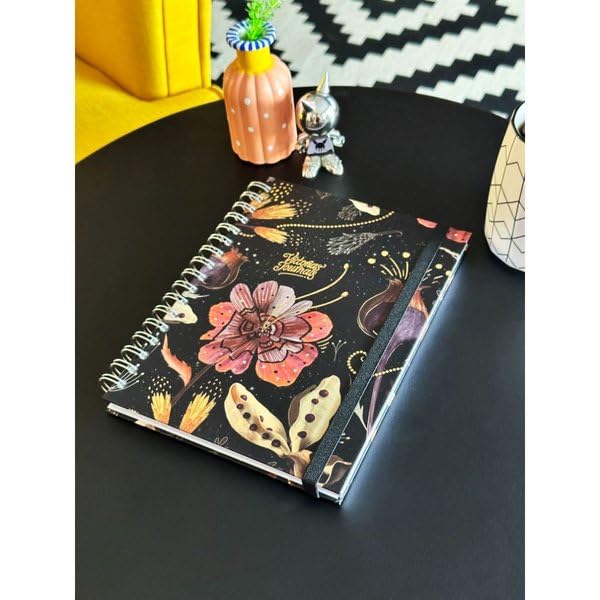 Victoria's Journals Sert Kapaki Spiralli Defter 17x24 cm 90 gr. 96 yp.Çizgili