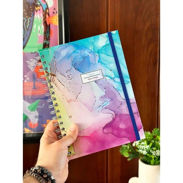 Victoria's Journals Sert Kapaki Spiralli Defter 17x24 cm 90 gr. 96 yp.Çizgili