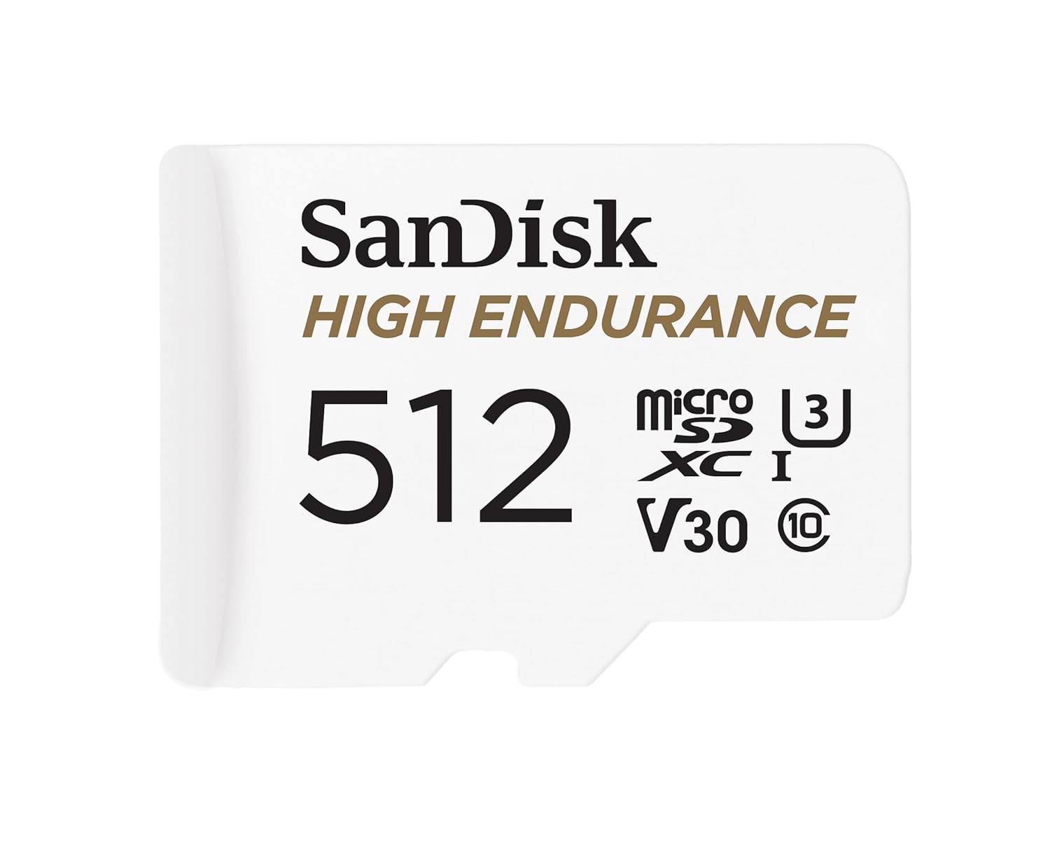 SanDisk Çizgi Kamera ve Ev İzleme Sistemleri için Adaptörlü 512GB Yüksek Dayanıklılık Video microSDXC Kartı - C10, U3, V30, 4K UHD, Micro SD Kart - SDSQQNR-512G-GN6IA