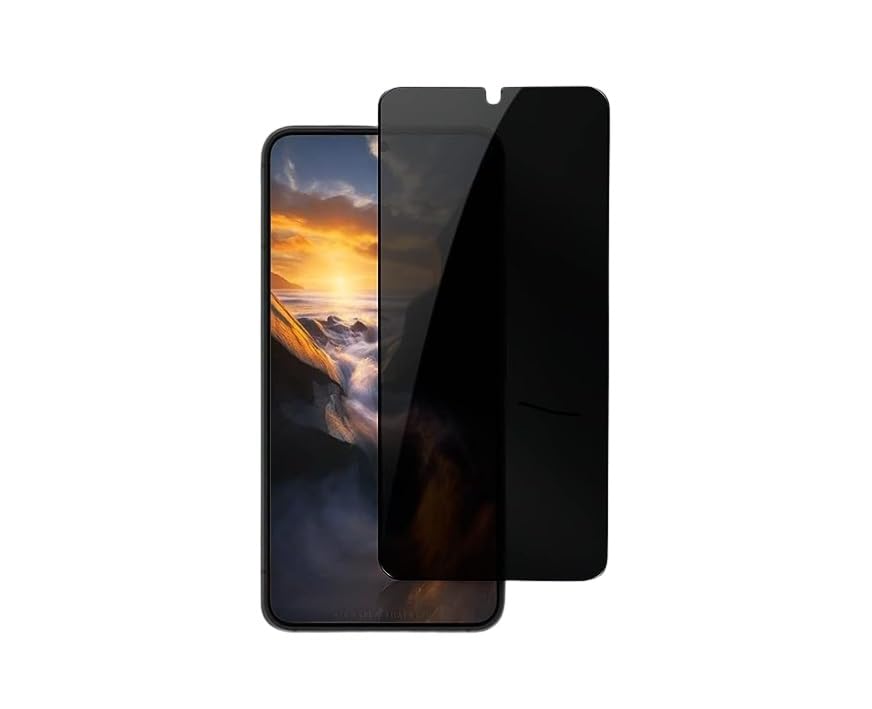 power es Samsung Galaxy A23 Gizli Hayalet Ekran Koruyucu, Yandan GÖrünmeyen Full Ekran Koruyucu Cam, Tam Gizlilik Tam Koruma.