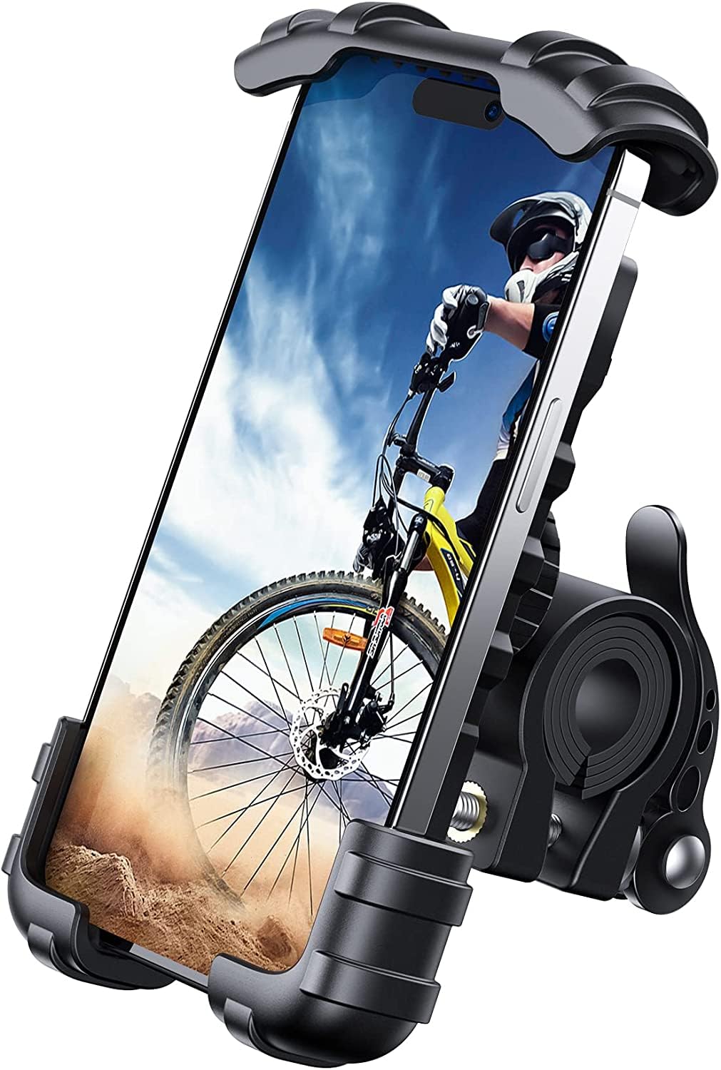 Hobimtek Ht-T45 Motosiklet ve Bisiklet Gidonu Için 360 Dönebilen Telefon Tutucu 4.5" - 6.5"