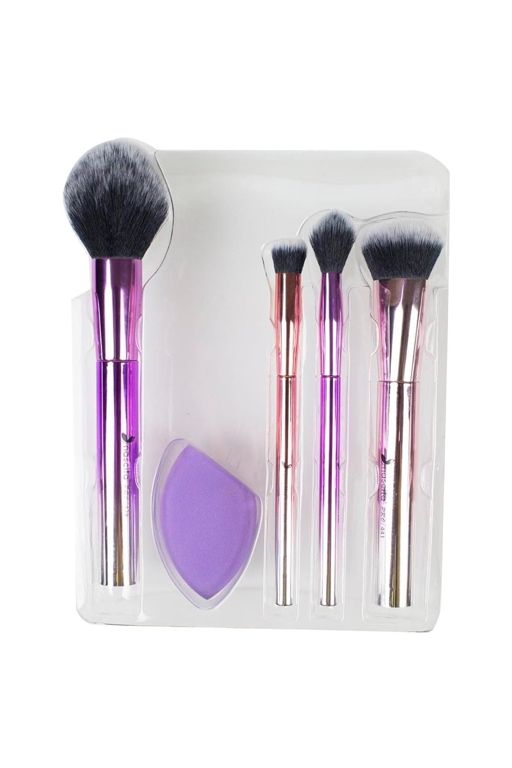 Nascita 4'lü + Süngerli Metalik Fırça Seti -102