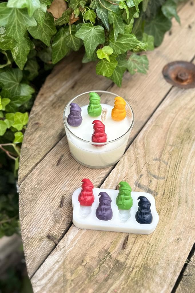 Rufus Concept 3D Kardan Adam Mini Dörtlü Mum Kalıbı (Silikon)