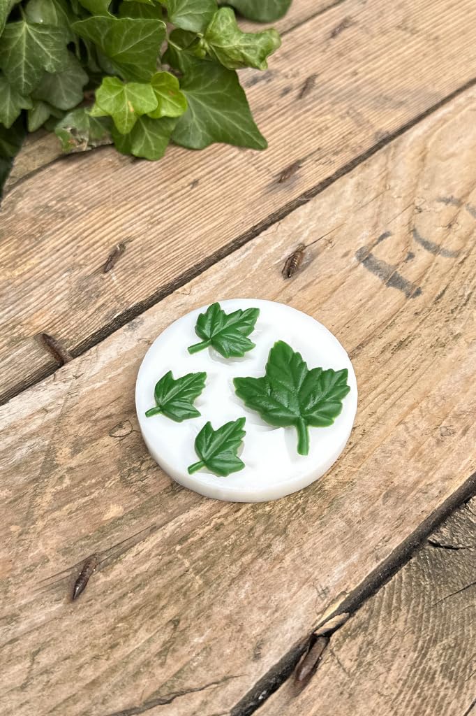 Rufus Concept Çınar Yaprağı Dörtlü Mum Kalıbı (Silikon)