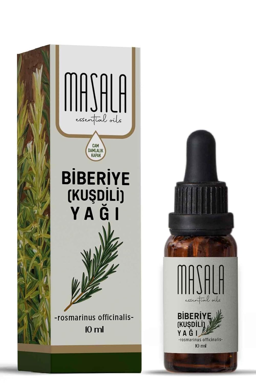 Masala Saf Biberiye (Kuşdili) Yağı 10 ml. (Rosemary Oil)