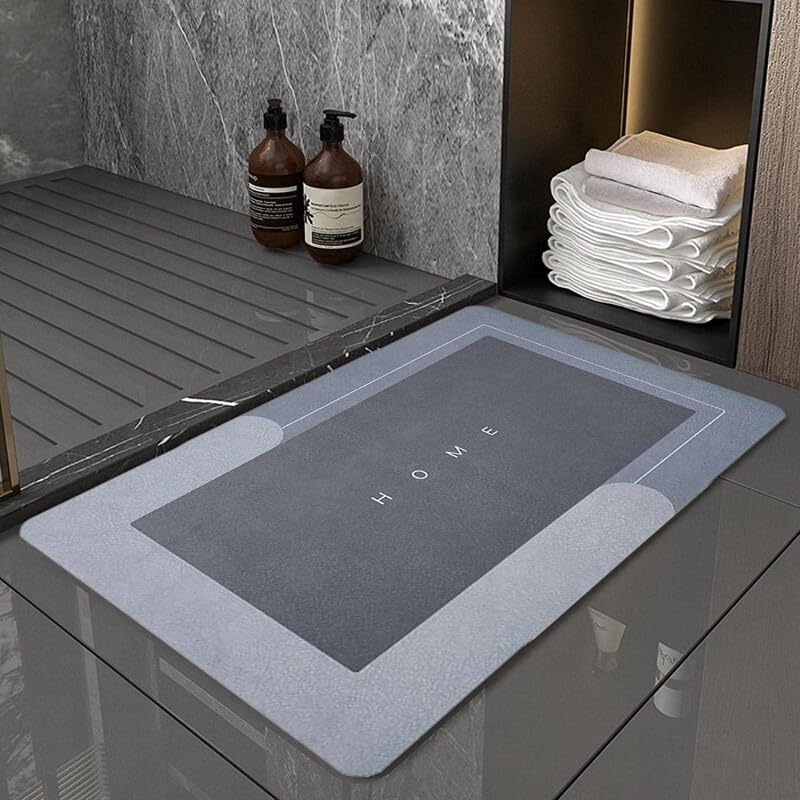 Mobee Süper Su Emici Dikdörtgen Kaymaz Tabanlı Paspas 60 cm x 39 cm