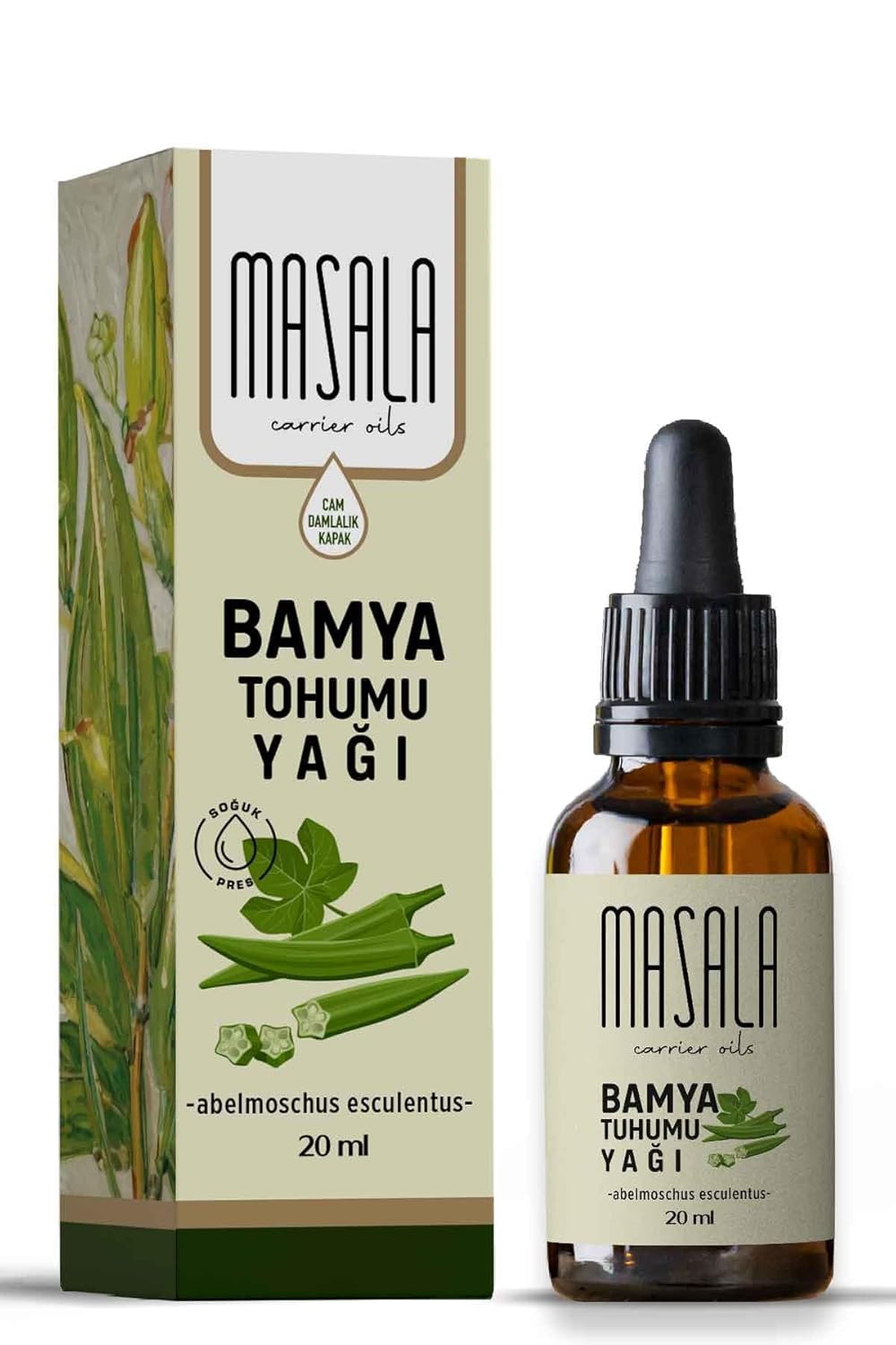 Masala Bamya Tohumu Yağı 20 ml. (Okra Seed Oil)