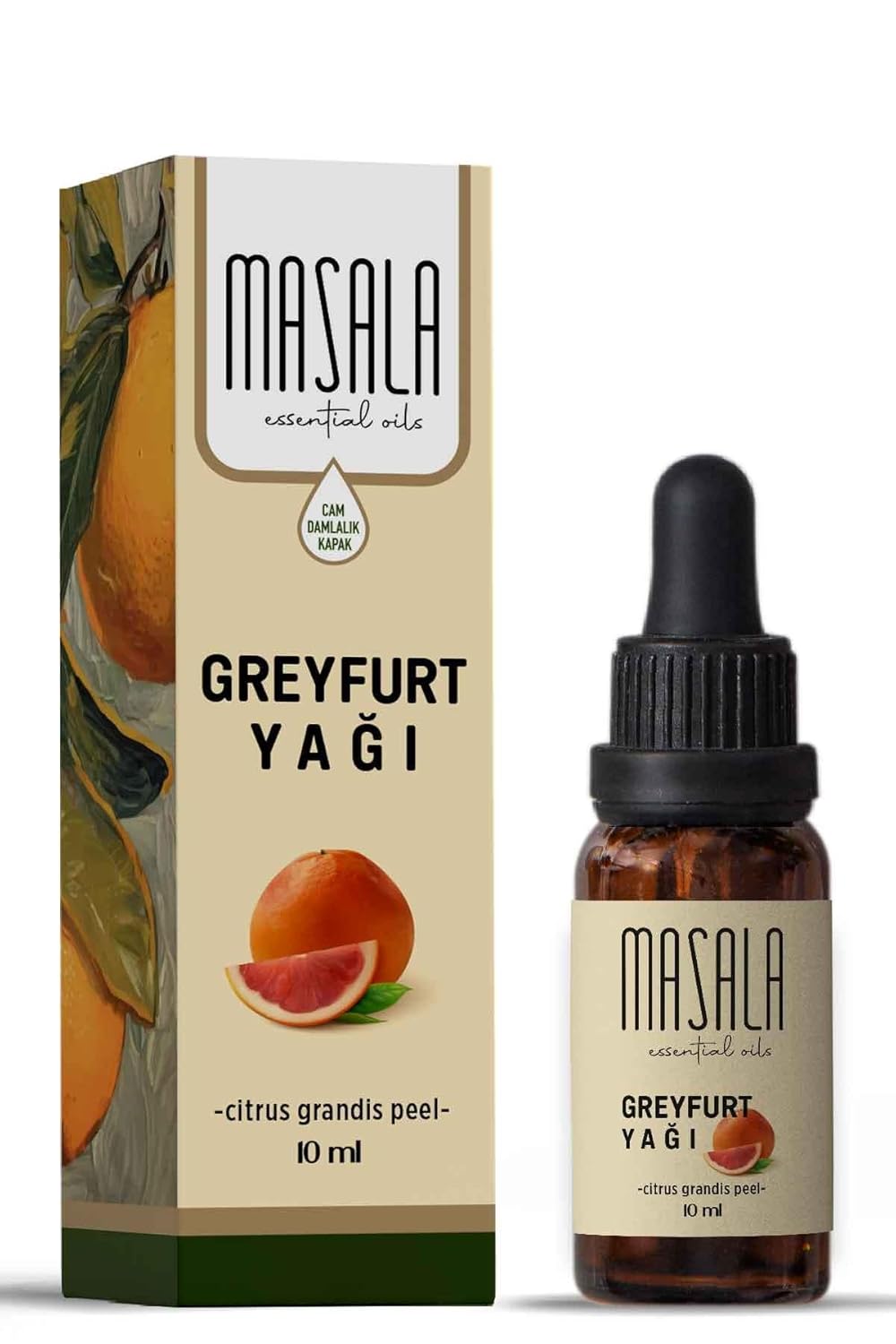Masala Greyfurt Yağı 10 ml. (Grapefruit Essential Oil)