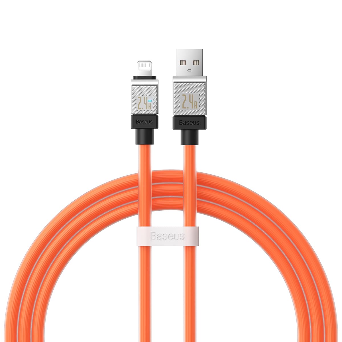 Baseus CoolPlay Serisi Hızlı Şarj Kablosu USB to iP 2.4A, 1m, Turuncu