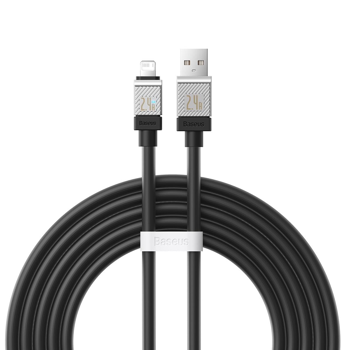 Baseus CoolPlay Serisi Hızlı Şarj Kablosu USB to iP 2.4A, 2m, Siyah