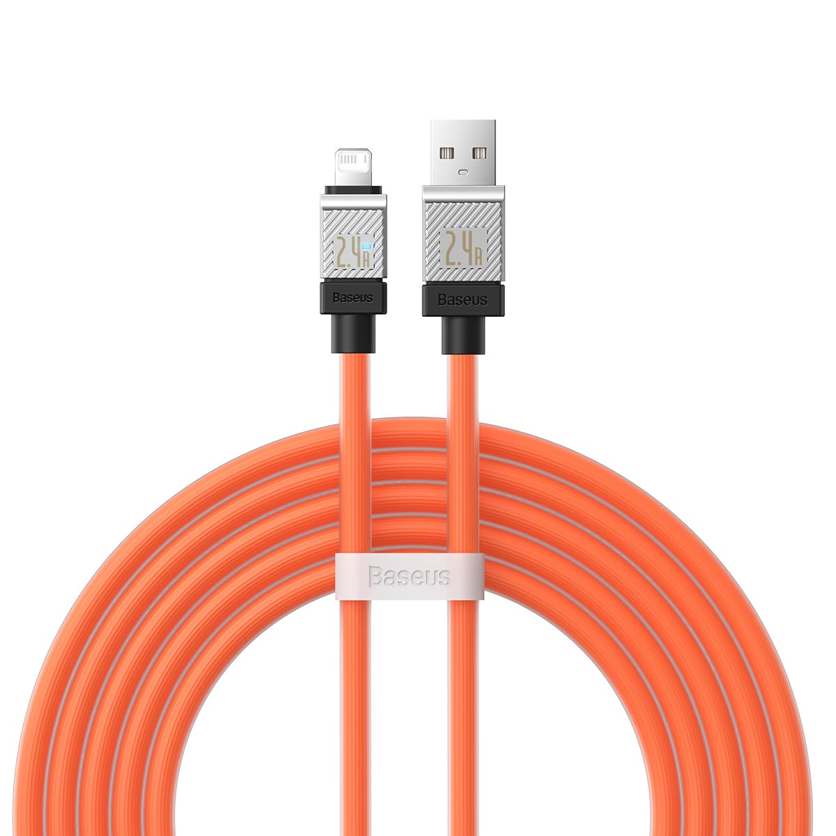 Baseus CoolPlay Serisi Hızlı Şarj Kablosu USB to iP 2.4A, 2m, Turuncu