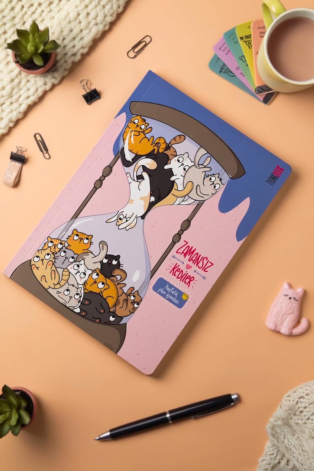 Thinkbook Kum Saati Zamansız Ajanda, 15x21.5 Cm
