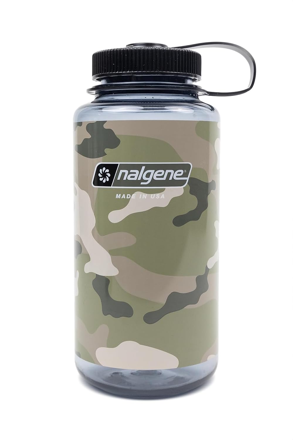 Nalgene 32oz Geniş Ağız Grisi Siyah Kamuflaj ile