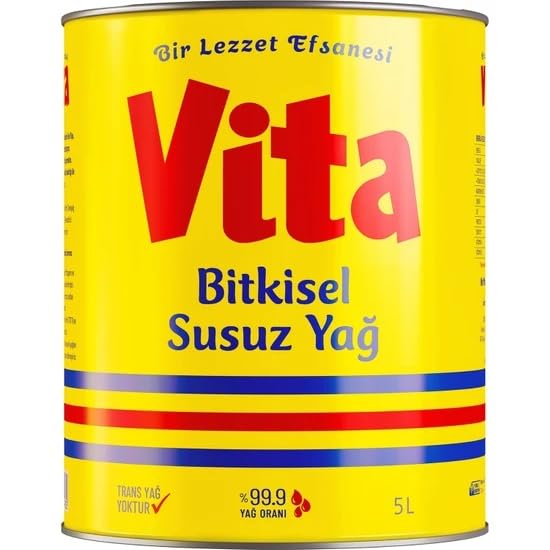 Vita Bitkisel Susuz Yağ 5 Lt