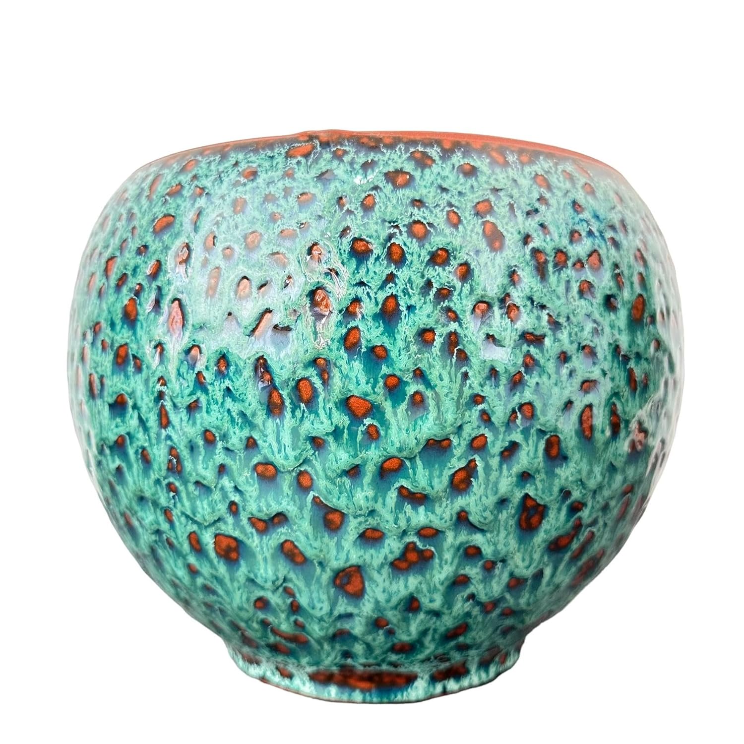 Bitki Tasarımı Ev Dekorasyon Turkuaz Şekilli Artistik Çift Sırlı İç Ve Dış Mekan Kullanımlı Toprak Terrakota Saksı Saksılık Salon Çiçeklik