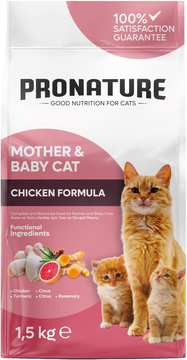 Pronature Tavuklu Mother and Baby Kedi Maması 1,5 kg